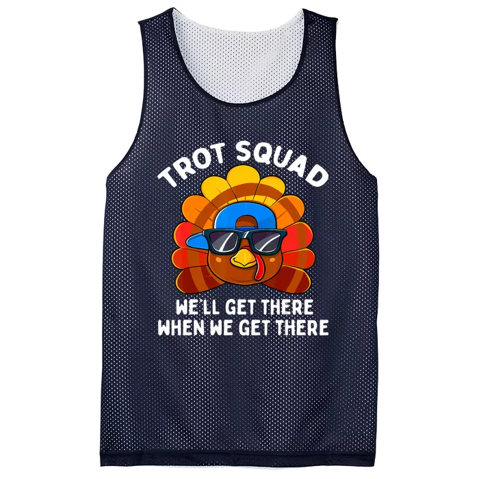 Turkey Trot Squad Thanksgiving Running Costume Mesh Reversible Basketball Jersey Tank