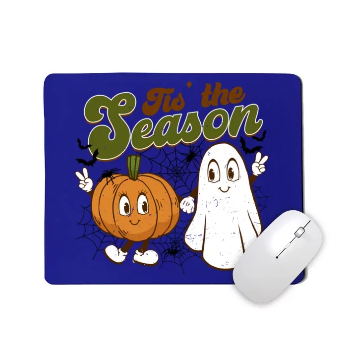 Tis The Season Pumpkin And Ghost Halloween Costume Cute Gift Mousepad