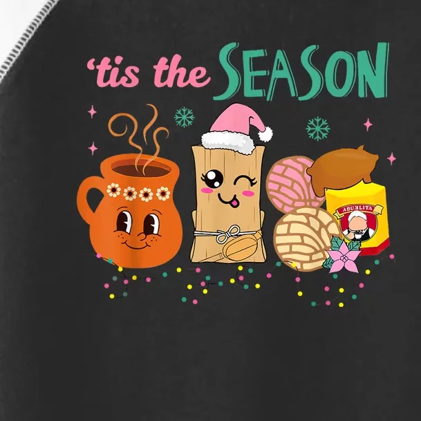 Tis The Season Concha Pan Dulce Tamales Mexican Christmas Toddler Fine Jersey T-Shirt