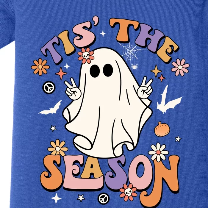 Tis' The Season Retro Halloween Party Funny Ghost Pumpkin Gift Baby Bodysuit