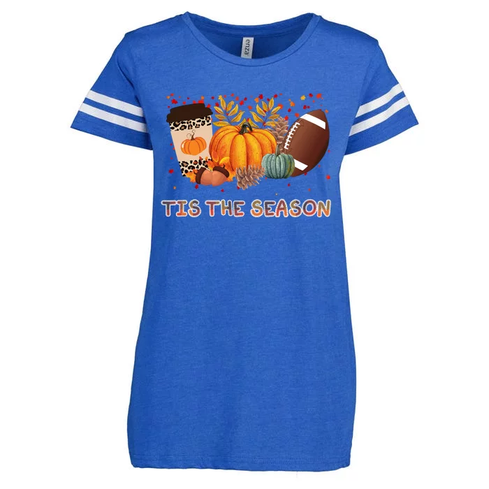 Tis The Season Fall Lover Cute Gift Enza Ladies Jersey Football T-Shirt