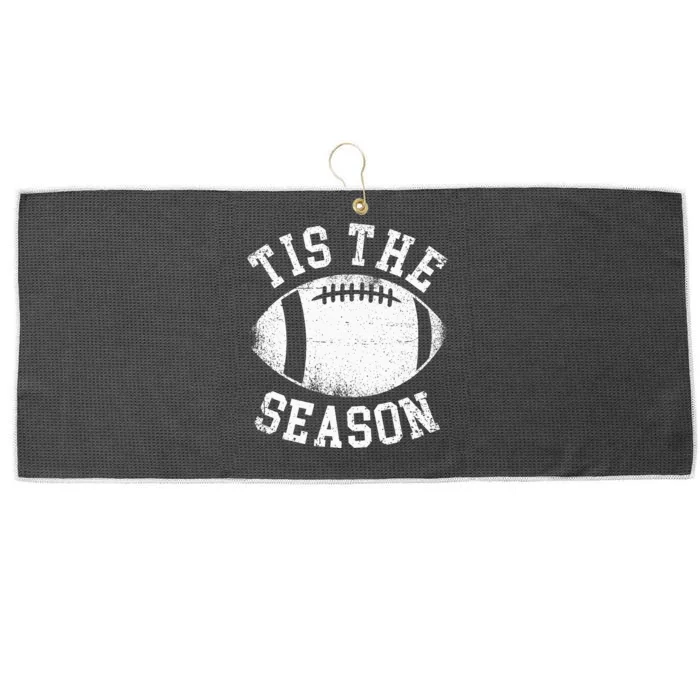 Tis The Season Football Large Microfiber Waffle Golf Towel