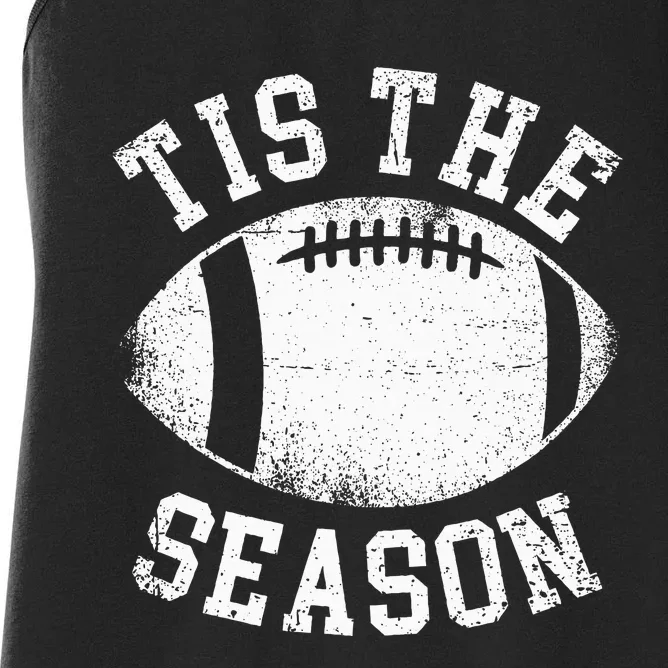 Tis The Season Football Women's Racerback Tank