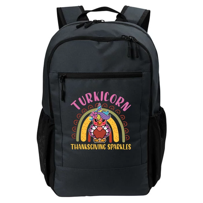 Turkicorn Thanksgiving Sparkles Turkey Unicorn Girls Cool Gift Daily Commute Backpack