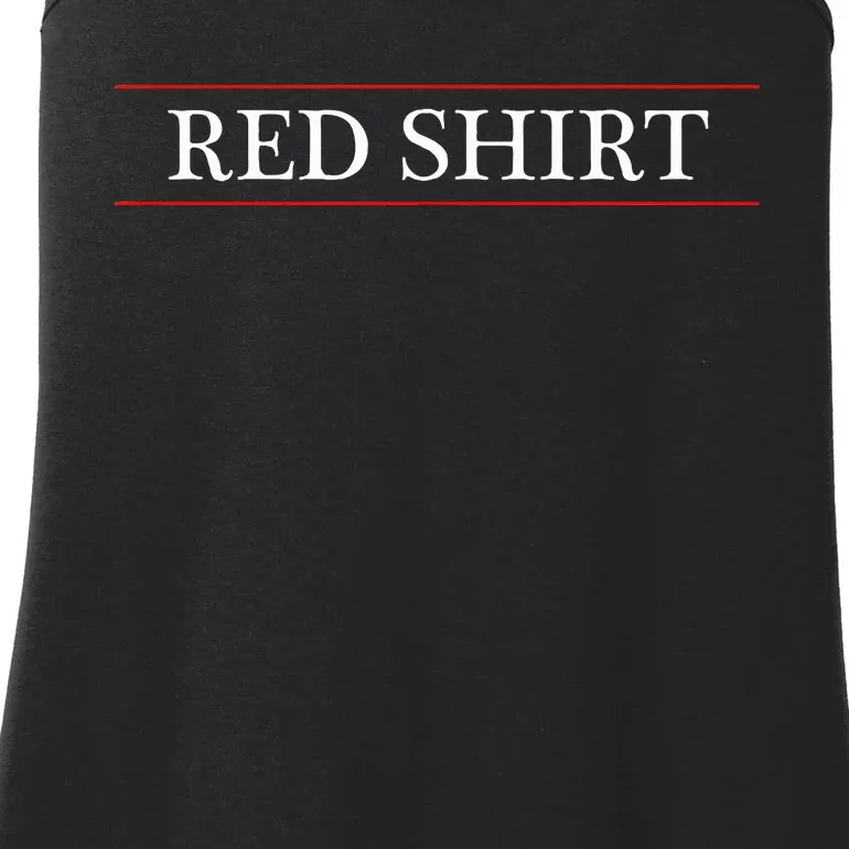 Top That Says The Words Red Ladies Essential Tank