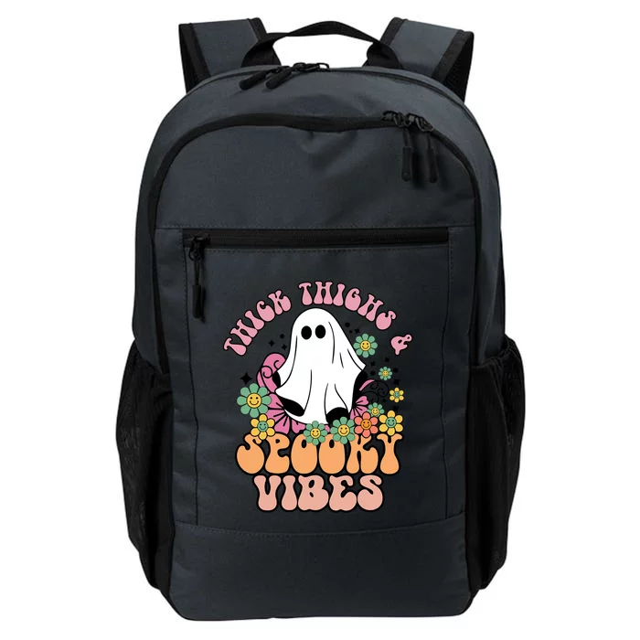 Thick Thighs Spooky Vibe Groovy Witchy Halloween Costume Great Gift Daily Commute Backpack