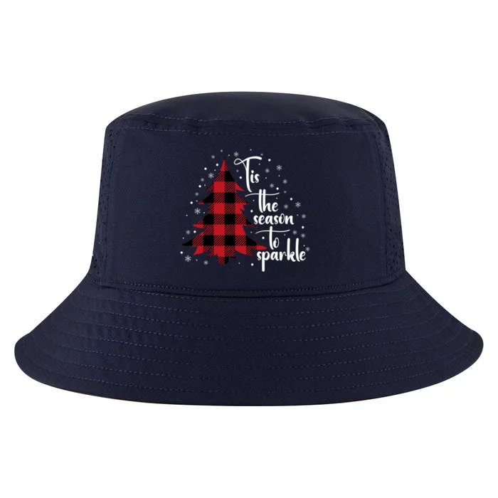 Tis The Season To Buffalo Plaid Christmas Tree Gift Cool Comfort Performance Bucket Hat