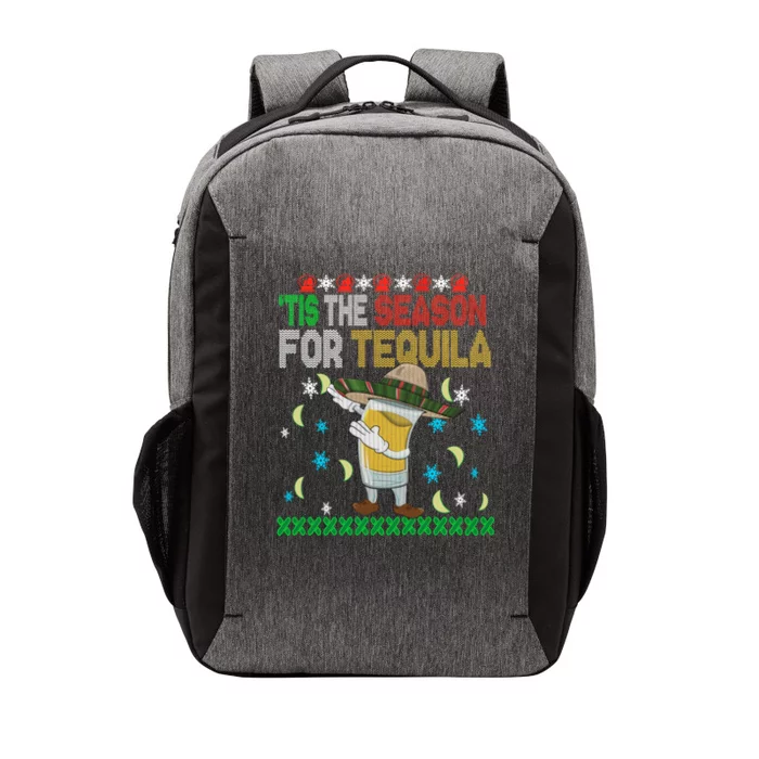 'Tis The Season For Tequila Dabbing Ugly Christmas Alcohol Gift Vector Backpack