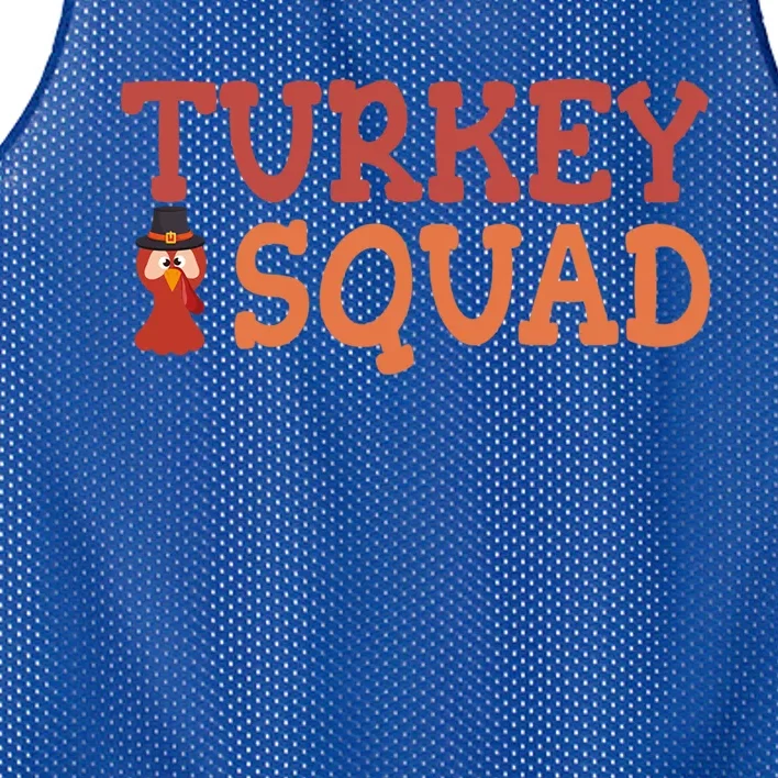 Thanksgiving Turkey Squad Funny Thanksgiving Gift Mesh Reversible Basketball Jersey Tank