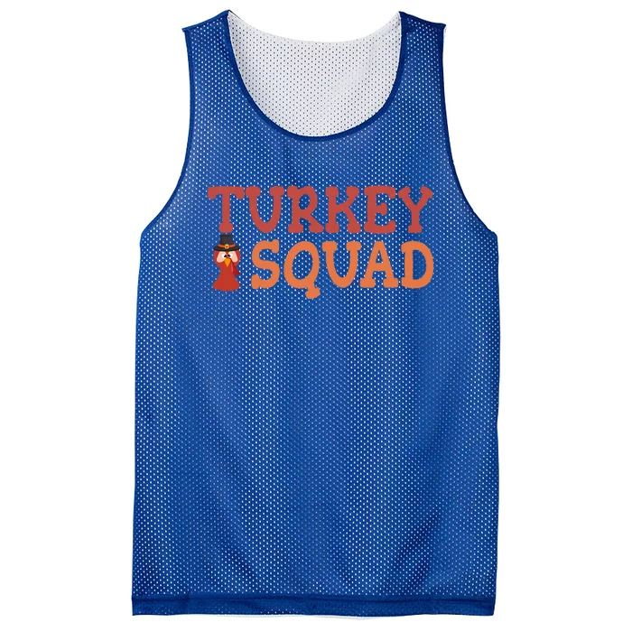 Thanksgiving Turkey Squad Funny Thanksgiving Gift Mesh Reversible Basketball Jersey Tank