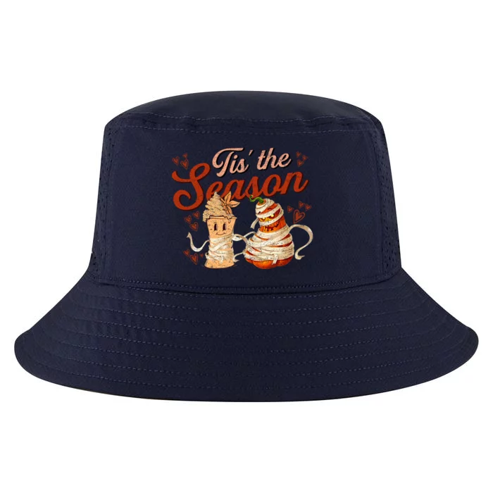 Tis The Season Pumpkin Spice Funny Fall Vibes Autumn Retro Gift Cool Comfort Performance Bucket Hat