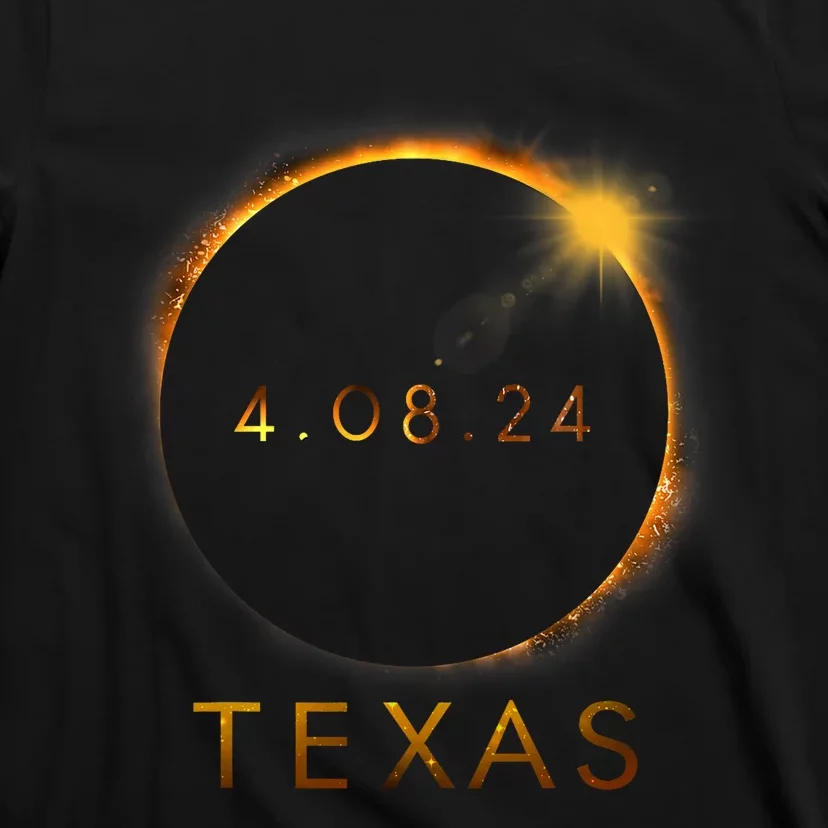 Texas Total Solar Eclipse April 8 2024 Texas Solar Eclipse T-Shirt