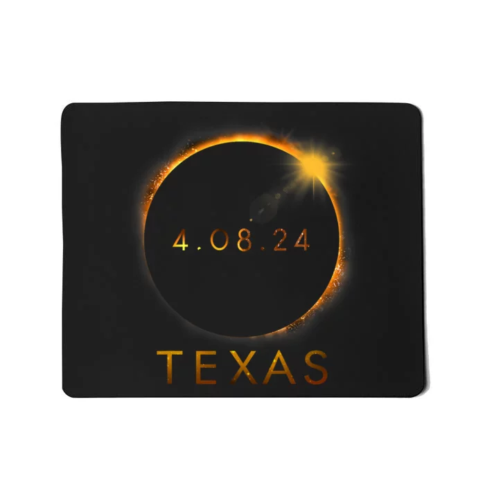 Texas Total Solar Eclipse April 8 2024 Texas Solar Eclipse Mousepad