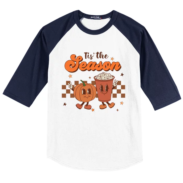 Tis The Season Pumpkin Spice Baseball Sleeve Shirt