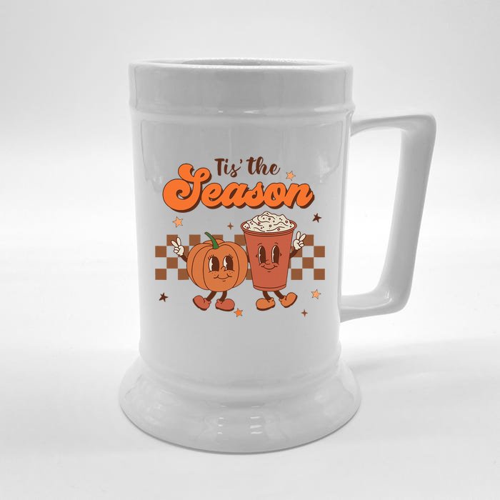 Tis The Season Pumpkin Spice Front & Back Beer Stein