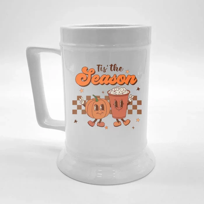 Tis The Season Pumpkin Spice Front & Back Beer Stein