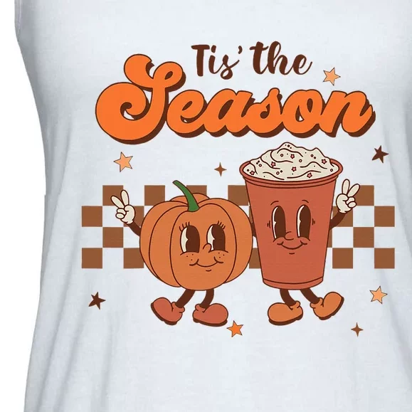 Tis The Season Pumpkin Spice Ladies Essential Flowy Tank