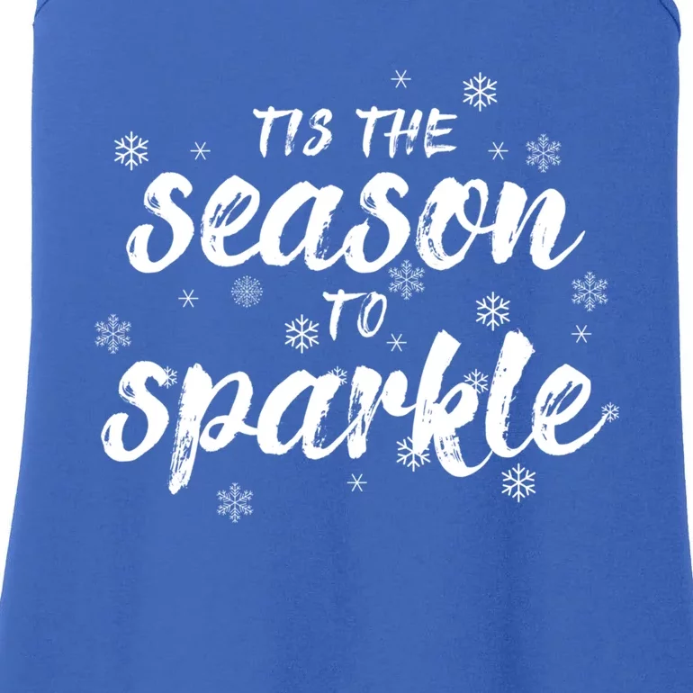 Tis The Season To Christmas Holiday Funny Cute Funny Gift Ladies Essential Tank