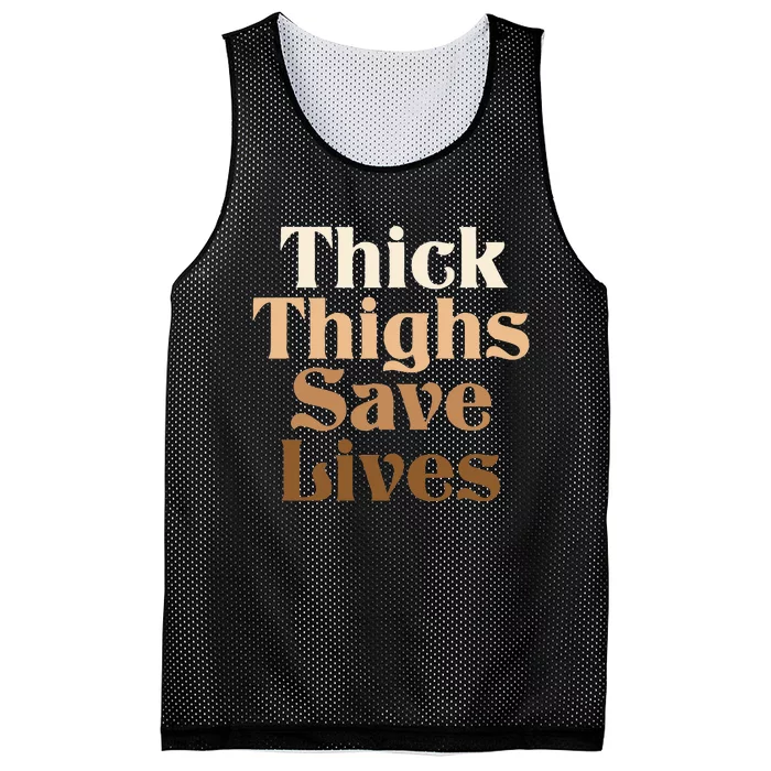 Thick Thighs Save Lives Thick Thighs Save Lives Mesh Reversible Basketball Jersey Tank