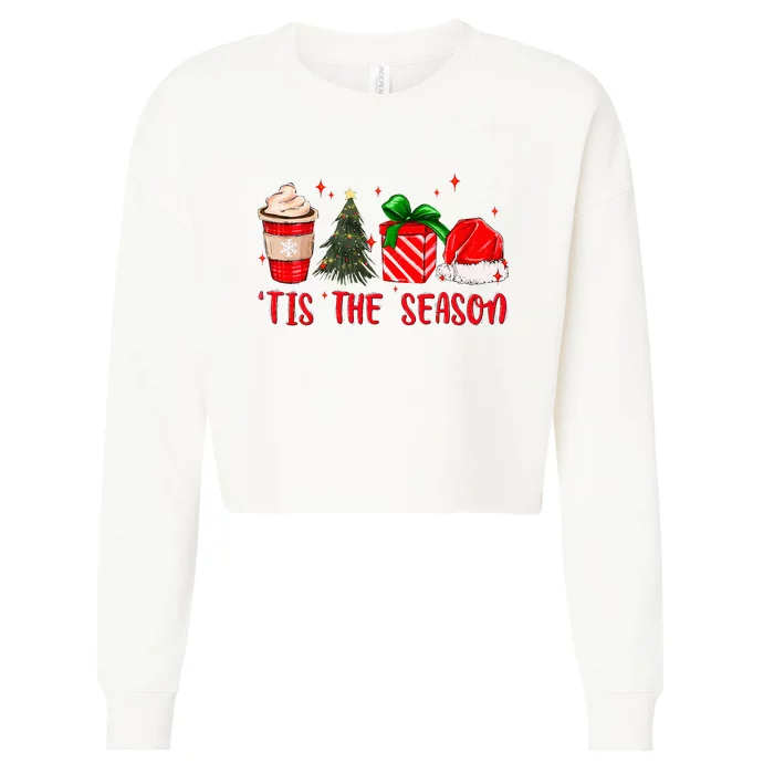 Tis The Season Christmas Vacation Merry Xmas Family Matching Cropped Pullover Crew