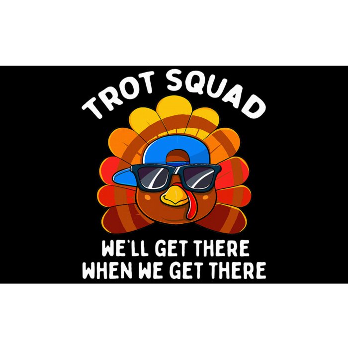 Turkey Trot Squad Thanksgiving Running Bumper Sticker