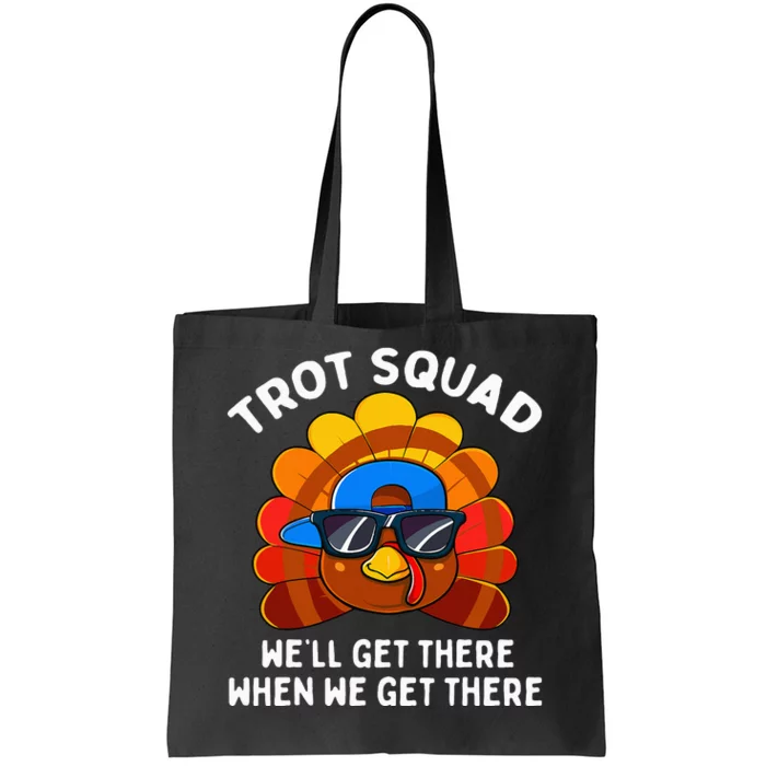 Turkey Trot Squad Thanksgiving Running Tote Bag