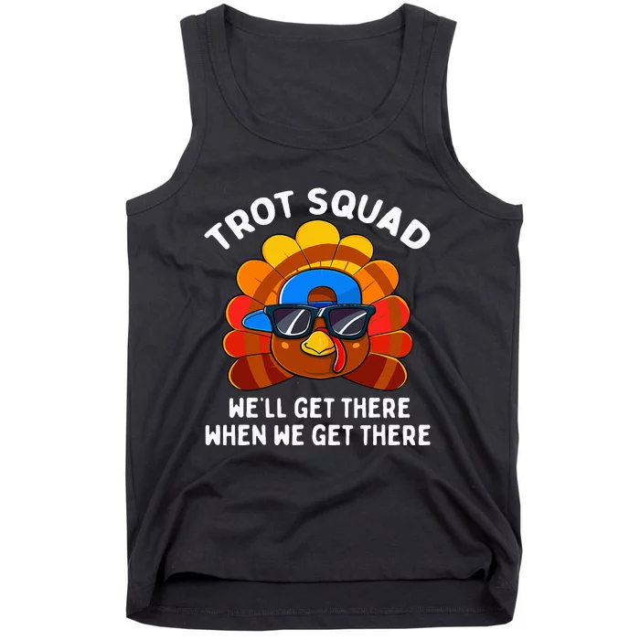 Turkey Trot Squad Thanksgiving Running Tank Top