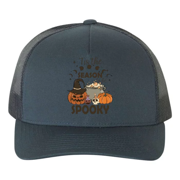 Tis The Season Retro Halloween Cute Ghost Gift Yupoong Adult 5-Panel Trucker Hat