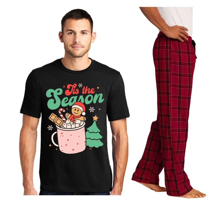 Tis The Season Christmas Hot Cocoa Gingerbread Cookie Pajama Pajama Set