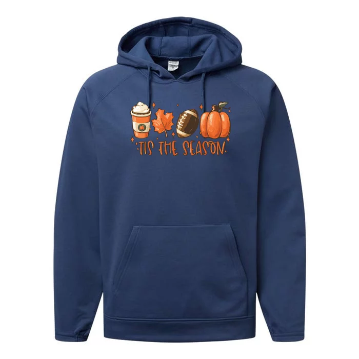 Tis The Season Fall Coffee Performance Fleece Hoodie