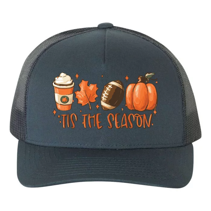 Tis The Season Fall Coffee Yupoong Adult 5-Panel Trucker Hat