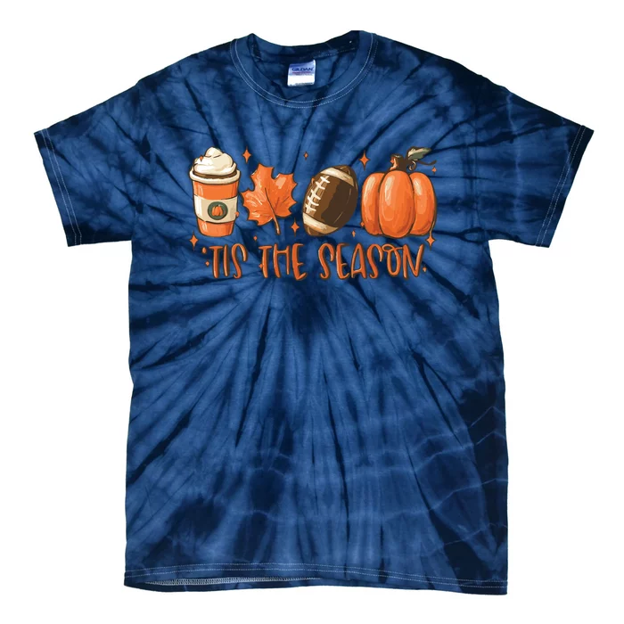 Tis The Season Fall Coffee Tie-Dye T-Shirt