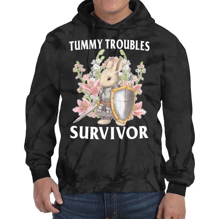 Tummy Troubles Survivor Funny Sarcastic Ibs Humor Statement Tie Dye Hoodie