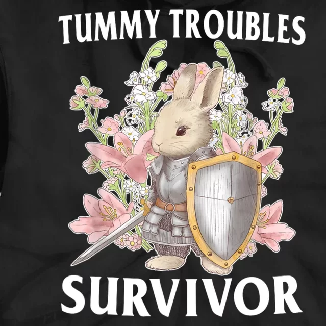 Tummy Troubles Survivor Funny Sarcastic Ibs Humor Statement Tie Dye Hoodie