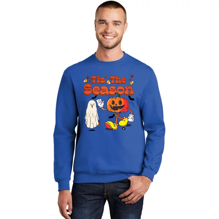 Tis The Season Retro Vintage Funny Halloween Party Costume Gift Tall Sweatshirt