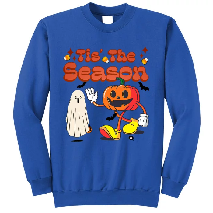 Tis The Season Retro Vintage Funny Halloween Party Costume Gift Tall Sweatshirt