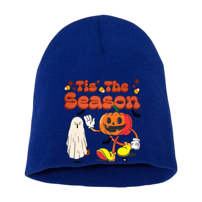 Tis The Season Retro Vintage Funny Halloween Party Costume Gift Short Acrylic Beanie