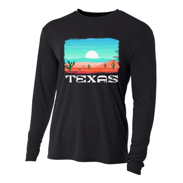 Texas Texas State Texas Gift Texas Cooling Performance Long Sleeve Crew