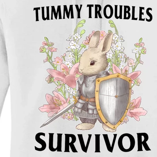 Tummy Troubles Survivor Funny Sarcastic Ibs Humor Statement Women's Pullover Hoodie