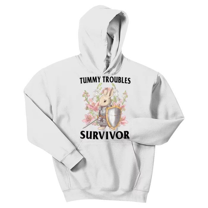 Tummy Troubles Survivor Funny Sarcastic Ibs Humor Statement Kids Hoodie