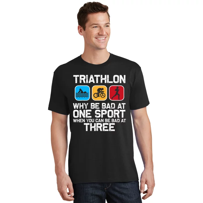 Triathlon Triathlete Swim Bike Run Sport T-Shirt