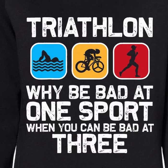 Triathlon Triathlete Swim Bike Run Sport Womens California Wash Sweatshirt