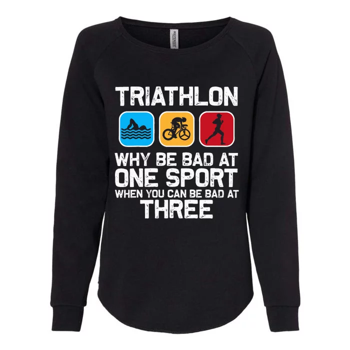 Triathlon Triathlete Swim Bike Run Sport Womens California Wash Sweatshirt