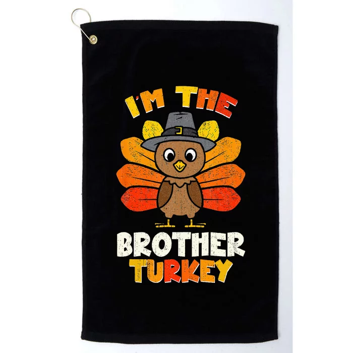 Thanksgiving Turkey Sibling Humor Platinum Collection Golf Towel