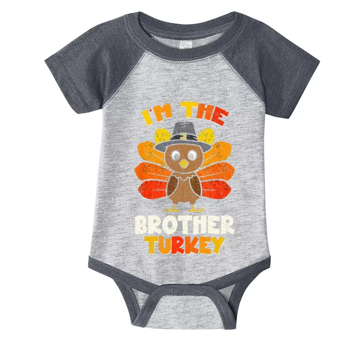 Thanksgiving Turkey Sibling Humor Infant Baby Jersey Bodysuit