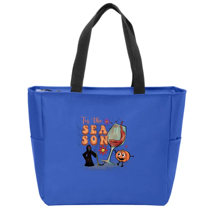 Tis The Season Funny Halloween Gift Zip Tote Bag