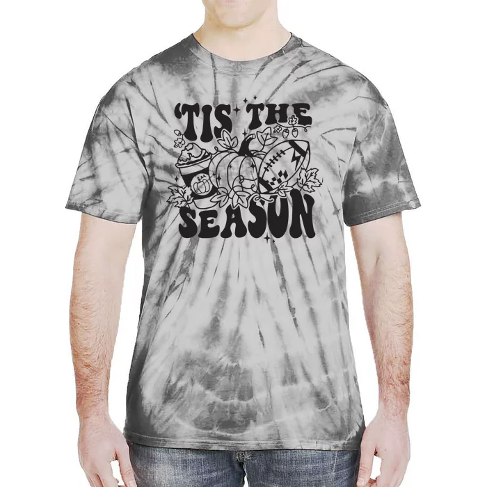 Tis The Season Football Thanksgiving Family Game Day Tie-Dye T-Shirt