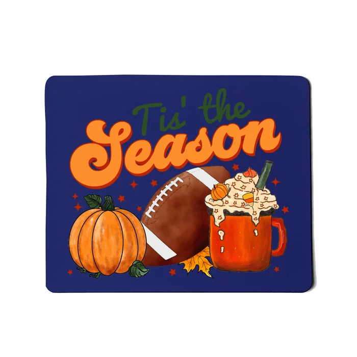 Tis The Season Thanksgiving Football Pumpkin Fall Football Great Gift Mousepad