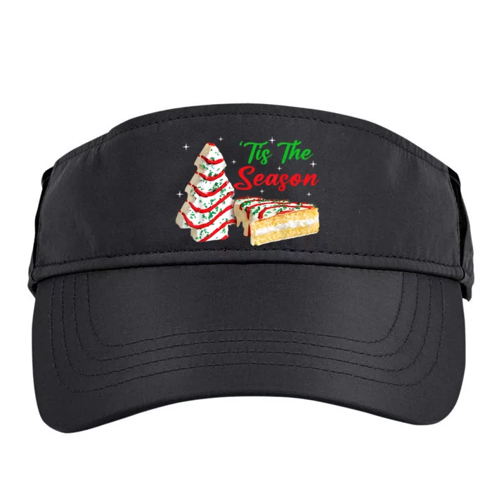 Tis The Season Design Christmas Tree Cakes Debbie Adult Drive Performance Visor