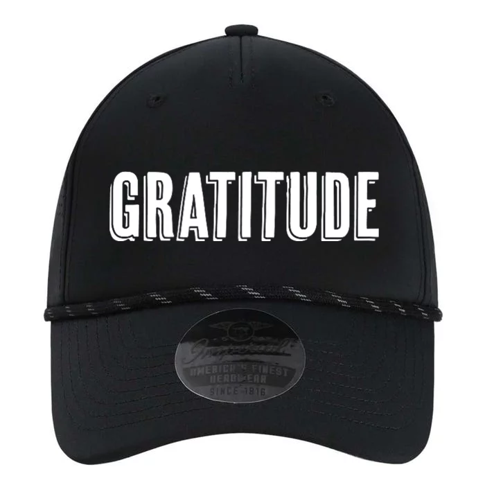 Top That Says The Word Gratitude Performance The Dyno Cap